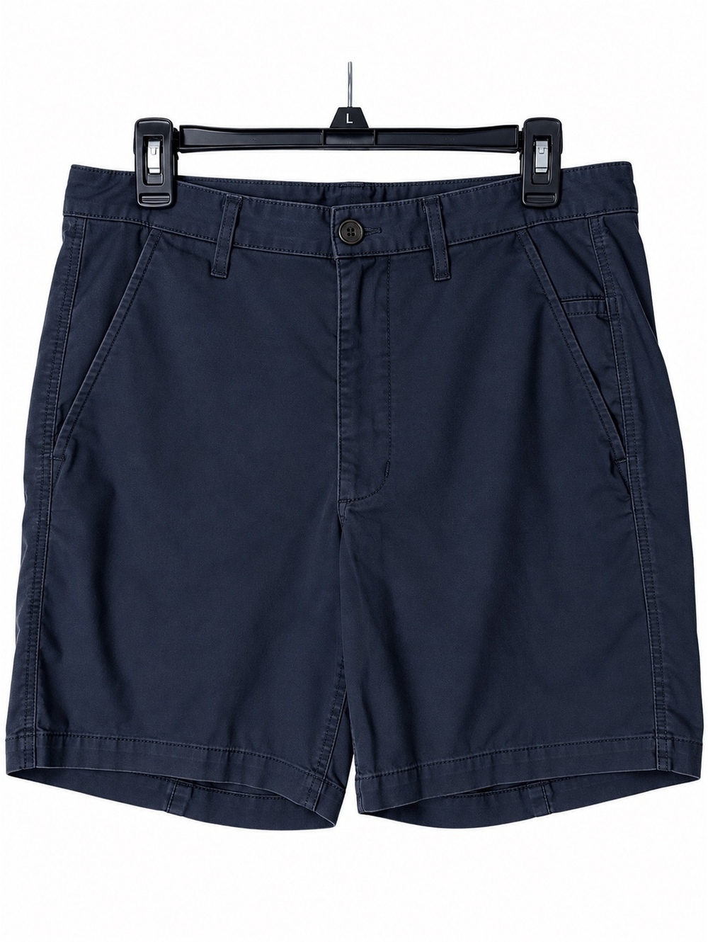 Kit and Ace Men’s Navy Blue Chino Shorts Size 32 Stretch Cotton Casual